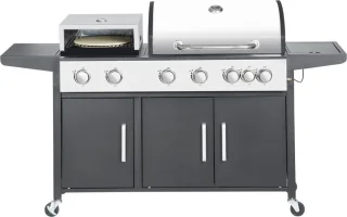 SUMM Salvatore Zwart Stalen Barbecue Pizza Oven Grill