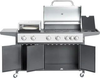 SUMM Salvatore Zwart Stalen Barbecue Pizza Oven Grill