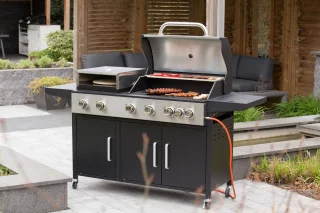 SUMM Salvatore Zwart Stalen Barbecue Pizza Oven Grill