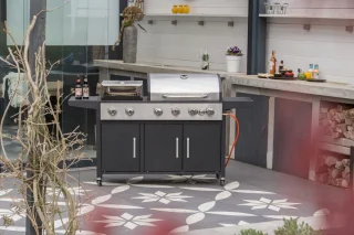 SUMM Salvatore Zwart Stalen Barbecue Pizza Oven Grill