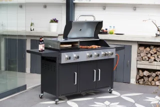 SUMM Salvatore Zwart Stalen Barbecue Pizza Oven Grill