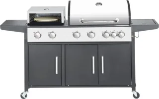 SUMM Salvatore Zwart Stalen Barbecue Pizza Oven Grill