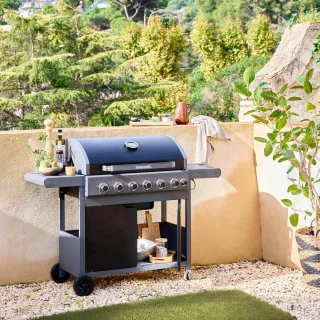 sweeek Edmond gasbarbecue zwart 6+1 branders