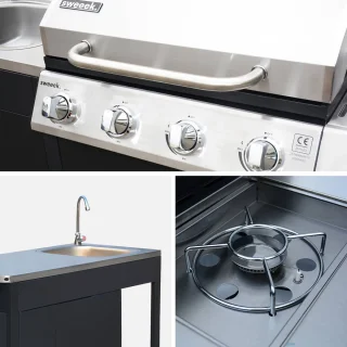 sweeek Gasbarbecue Rochefort L2465xB187xH112 cm