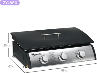 Wat vinden we goed aan de Tafelmodel Gasbarbecue Zwart/Zilver