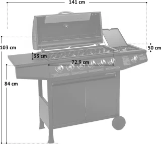 Taino 6.1 Basic gasbarbecue