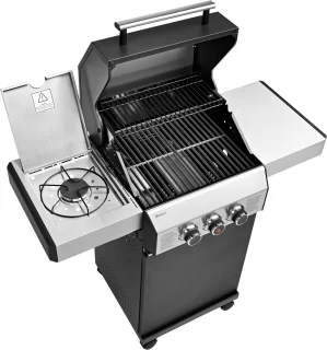 TAINO Black 2+1 gasbarbecue