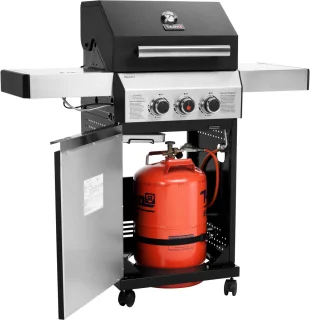 TAINO Black 2+1 gasbarbecue