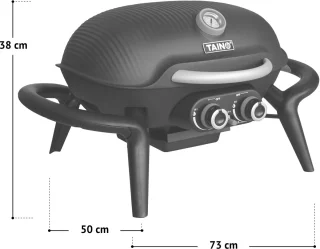 TAINO KENAI gasbarbecue tafelmodel