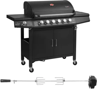 TAINO RED 6+1 gasgrillwagen