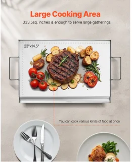 Teppanyaki Grillplaat RVS 58,5 x 36,5 cm