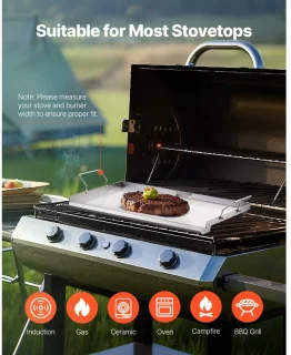 Teppanyaki Grillplaat RVS 58,5 x 36,5 cm