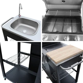 TEXAS Buitenkeuken 4+1 branders