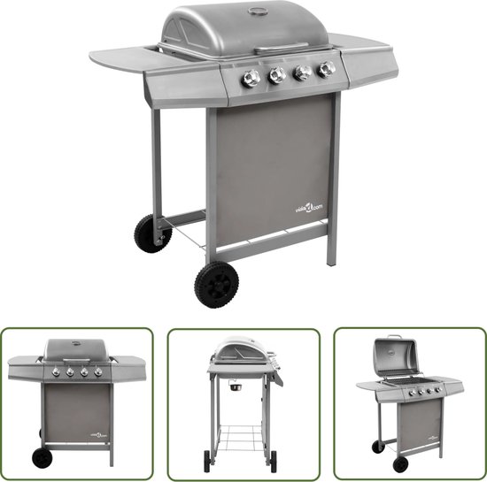 The Living Store Gasbarbecue 4 branders zilver review