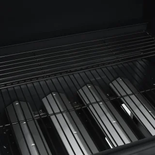 The Living Store Gasbarbecue 4+1 kookzone staal zwart