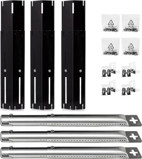 Universele BBQ-grillbranders en hitteplaten, set van 3