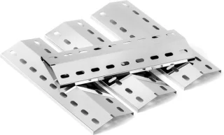 Universele grillbranderafdekking – 4 stuks RVS, 41 x 14 cm