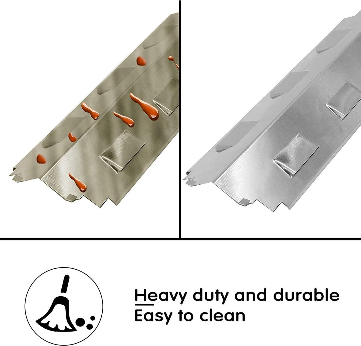 Wat vinden we goed aan de Universele RVS Hitte Shield Plaat 37.14 cm 4-Pack