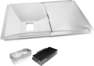 Universele vetbak 38-65 cm voor gasgrill