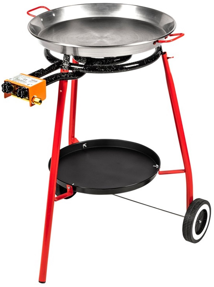 De VALENCIA gas paellera 11,4kW op wagen in één oogopslag