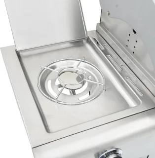 vidaXL Gasbarbecue 5 branders RVS zilver