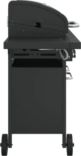 vidaXL Gasbarbecue 5 branders staal zwart
