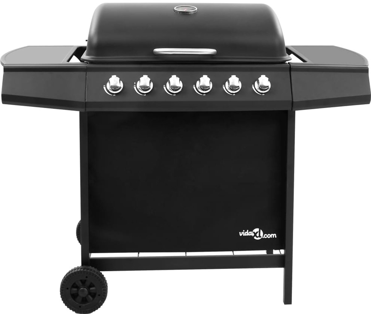 Wat vinden we goed aan de vidaXL Gasbarbecue 6 branders zwart met thermometer