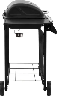 vidaXL Gasbarbecue 6 branders zwart-zilver