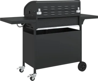 vidaXL Gasbarbecue 7 branders staal zwart