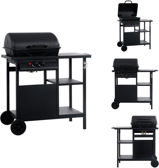 vidaXL Gasbarbecue met zijtafel zwart review