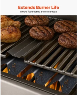 Weber Flavorizer Bars Vlamverdeler - Set van 5 voor 3-brander (300-serie) - Zwart