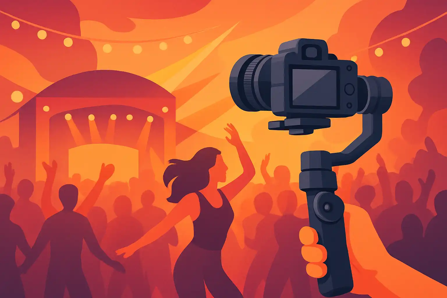 Filmen op festivals zonder schokken: gimbal trucs voor drukke dansvloeren