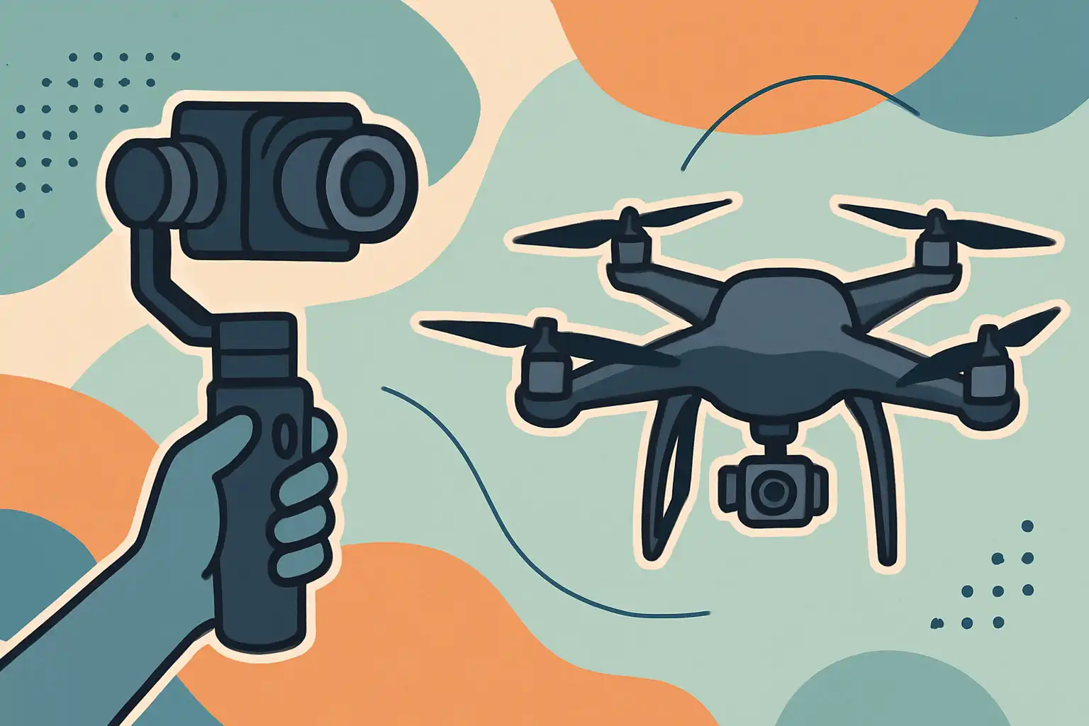 Gimbal of drone: wanneer kies je luchtstabilisatie en wanneer houd je het met de hand?