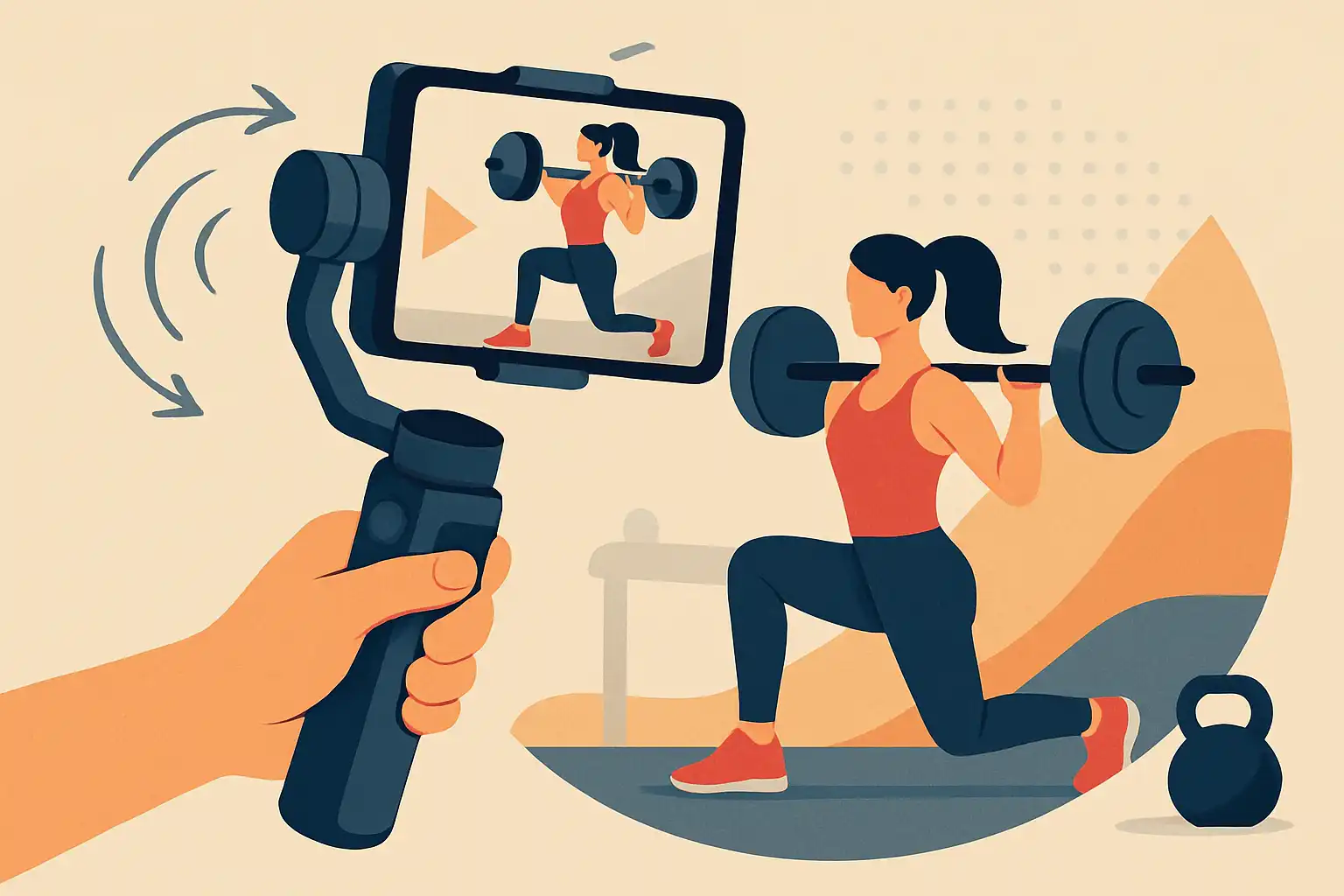 How to film dynamic workout videos with a gimbal: tips for gym and home fitness content