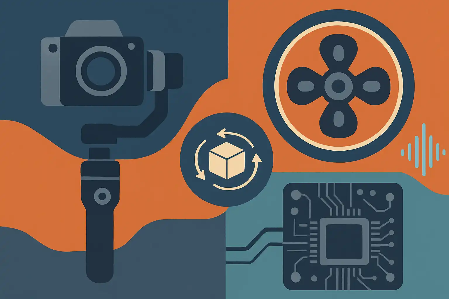Waarom sommige gimbals fluisterstil werken: een toegankelijke blik op motoren, sensoren en firmware