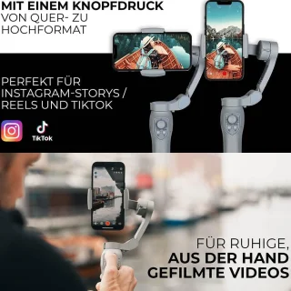 Gimbal - Gimbal voor Smartphone - Smartphone Stabilizer - Steady Kit - Vloggen - voor iOS en Android - Anti Shake