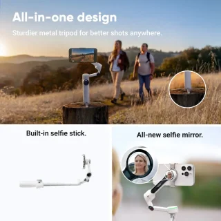 Insta360 Flow 2 Pro AI Tracker Bundle - Stone Gray - AI tracker - Selfiestick