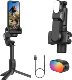 AOCHUAN M1PRO — compacte, veelzijdige 2‑axis gimbal met verlengstok