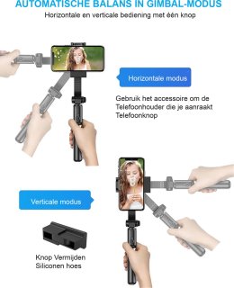 Wat vinden we goed aan de Bluetooth Handheld Gimbal Stabilizer