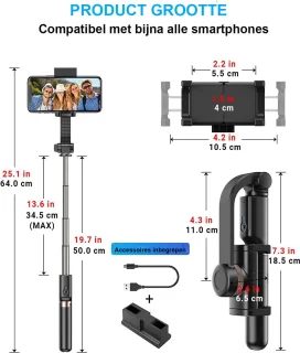 Bluetooth Handheld Gimbal Stabilizer