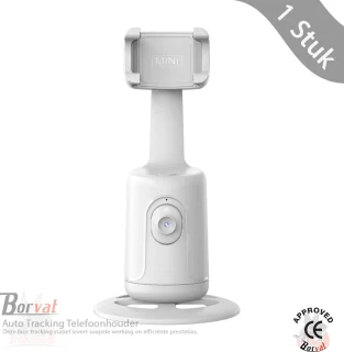 De Borvat® Telefoonhouder Selfie Stick Statief - Wit in één oogopslag