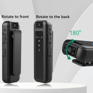 Buitensport Camera HD 1080P 180° Rotatie Zwart