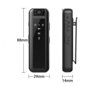 Buitensport Camera HD 1080P 180° Rotatie Zwart