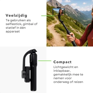 Cheqo® Gimbal Selfie Stick - Smartphone Stabilisator