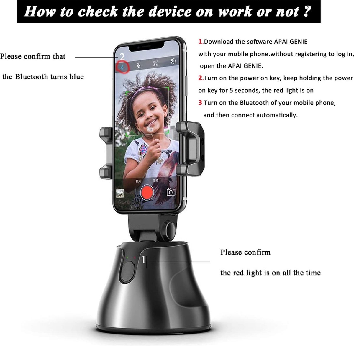 Wat vinden we goed aan de DrPhone GB1 Smartphone Gimbal 360 Graden Zwart