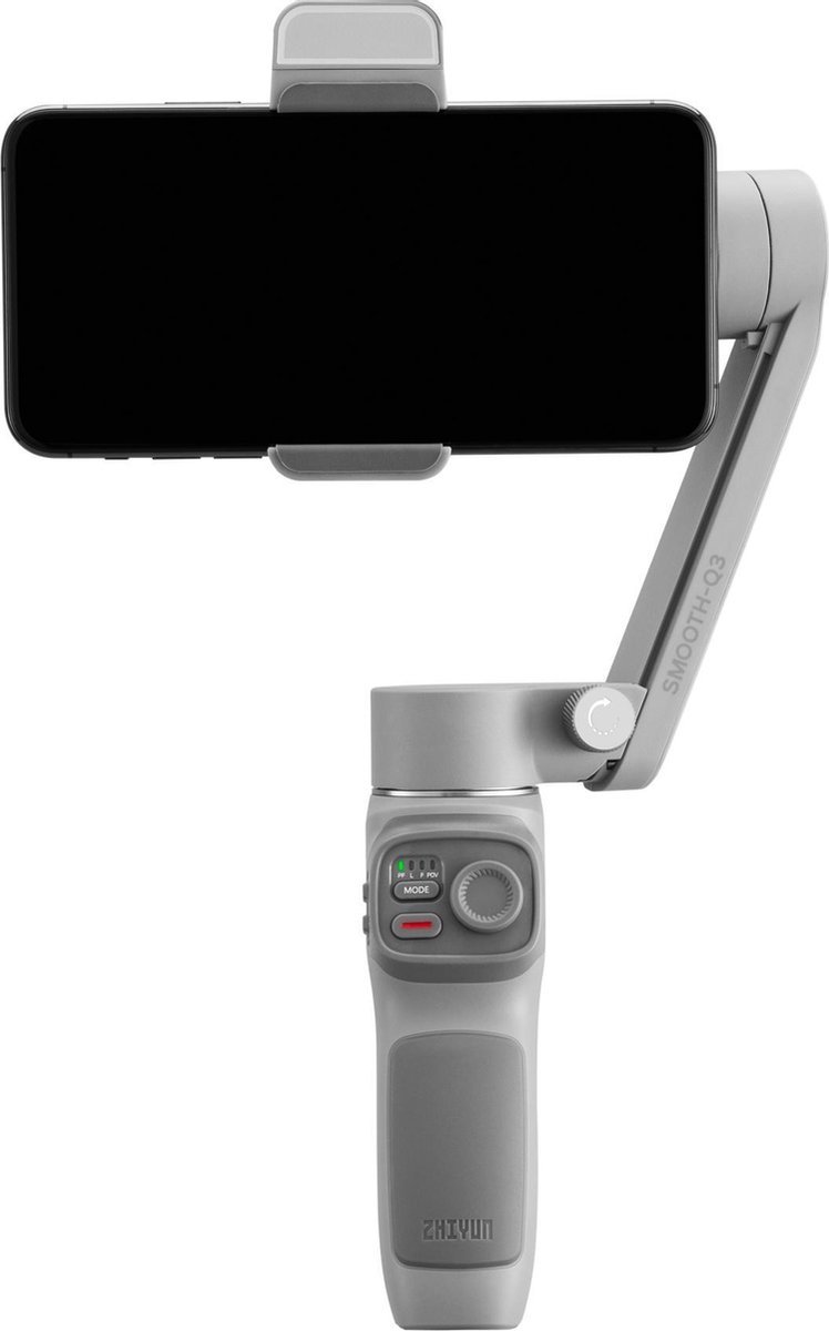 Wat vinden we goed aan de DrPhone SmoothGrip 3-Assige Smartphone Gimbal Light Grey