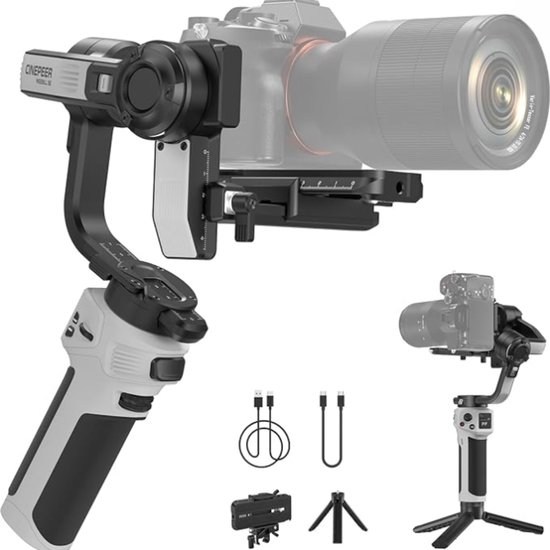 Gimbal Draagbare Inklapbare Smartphone Stabilisator Grijs review