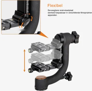Gimbal Hoofd Telephoto-lenzen Professioneel Stabilizer