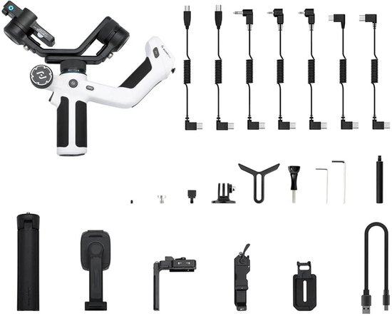 Gimbal Smartphone 3-Axis Handheld Zwart/Wit review