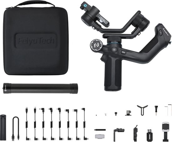 Gimbal Smartphone & Camera 3-Axis Handheld Zwart Kit review